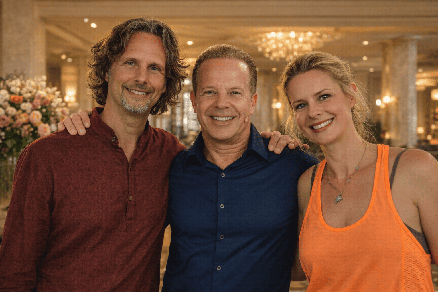 Birgit Pöltl und Florian Reitlinger mit Dr. Joe Dispenza